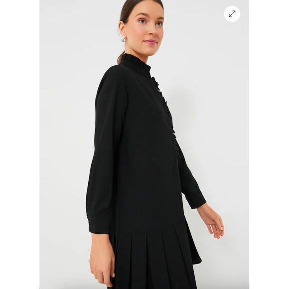 Tuckernuck  Black Crepe Tate Dress Sz S - Picture 3 of 7